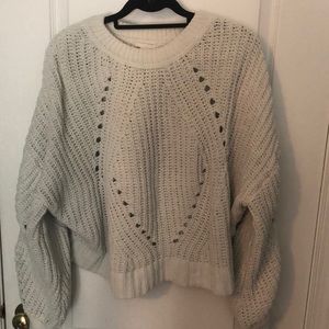 H&M White Knit Sweater